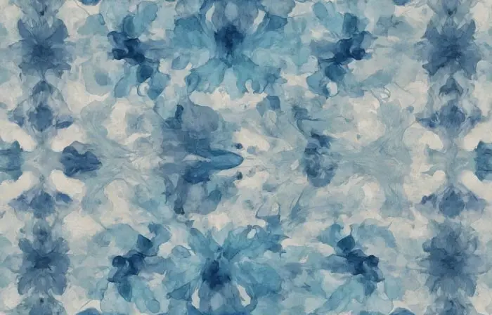 Soft Blue Watercolor Strokes Texture Detail